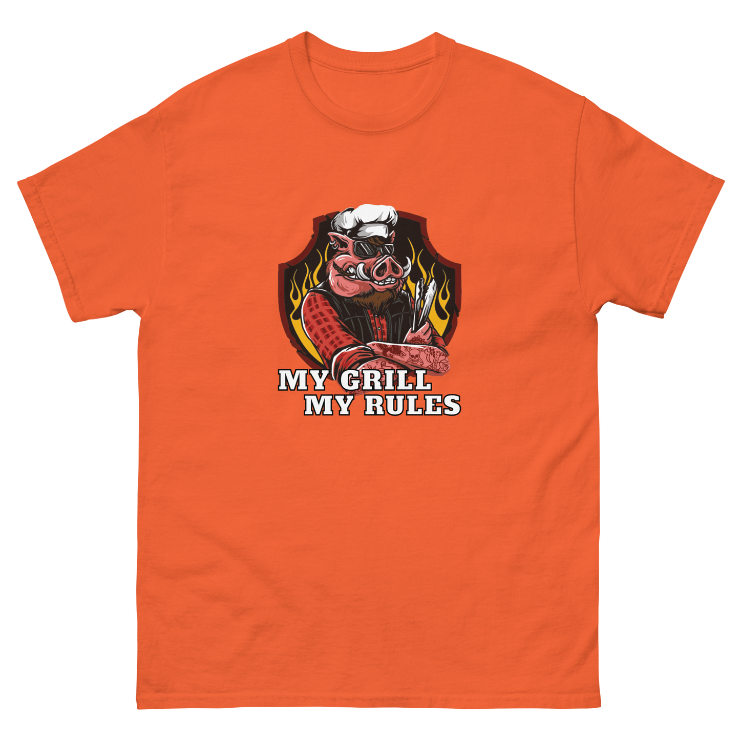 BBQ Shirt Geschenk Mann Barbecue Grillen Vatertag