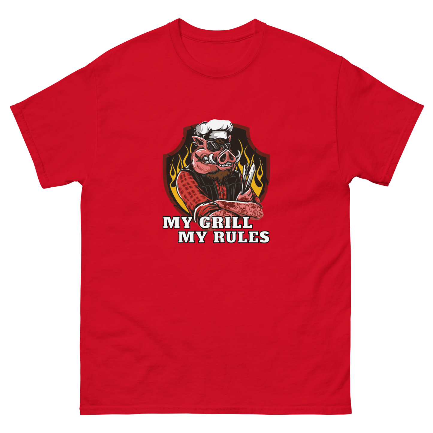 BBQ Shirt Geschenk Mann Barbecue Grillen Vatertag