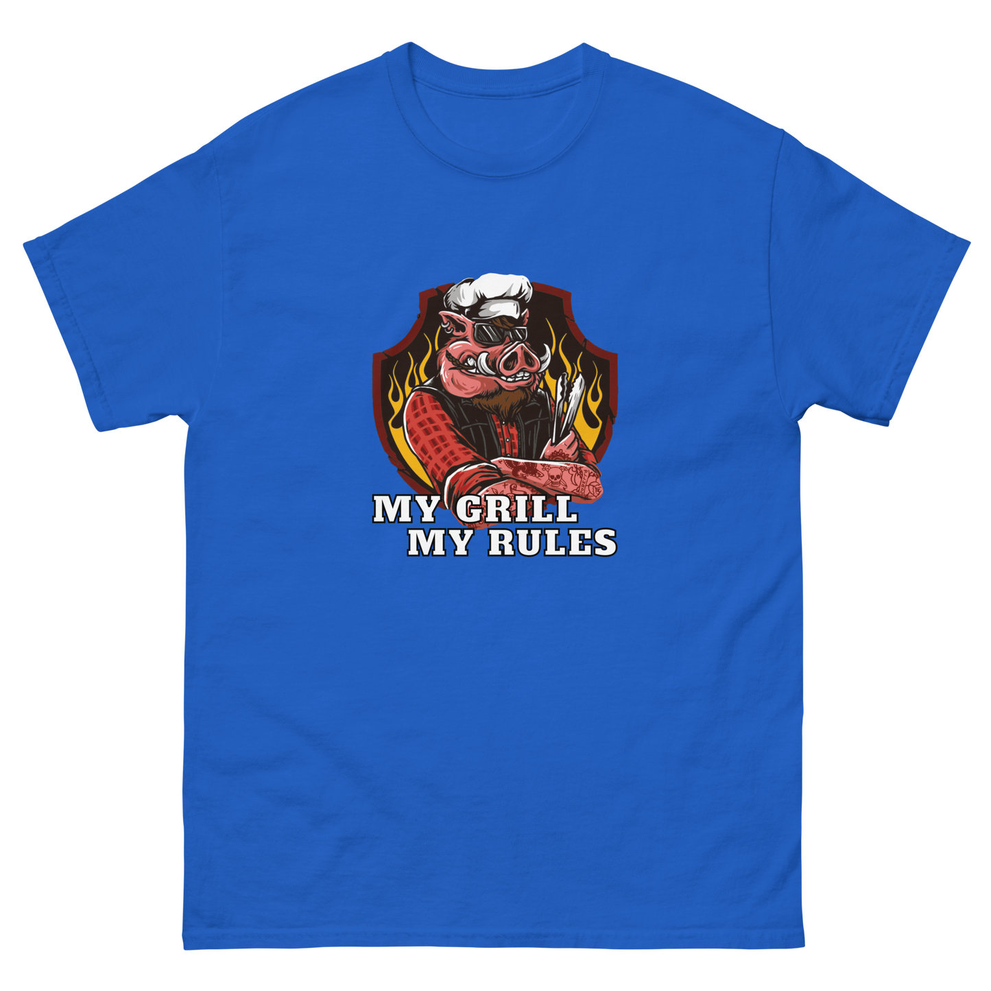 BBQ Shirt Geschenk Mann Barbecue Grillen Vatertag